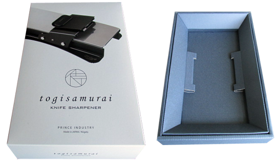 包丁を研ぐための製品を入れる化粧箱 togisamurai プリンス工業