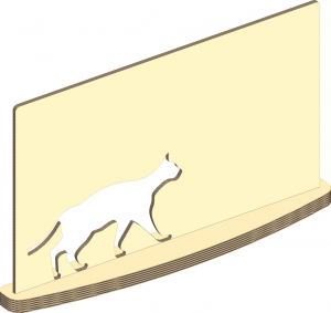GLOW グロー 新潟 長岡 ねこ 猫 展示用模型 展示用オブジェ ダンボールオブジェ 3Dデータ 3Dイメージ CAD